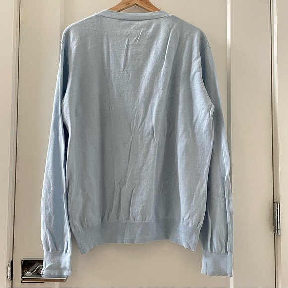 JC de CASTELBAJAC Cardigan Sweater Peanuts Snoopy Size M Light Blue - Picture 2 of 12